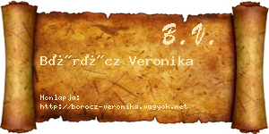 Böröcz Veronika névjegykártya