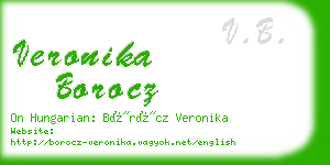 veronika borocz business card
